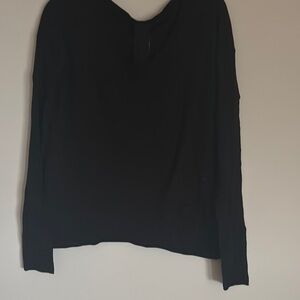 Black Long Sleeve Blouse Sweater